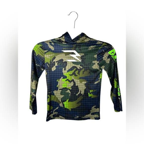 Nike Other - Nike Kids Hooded Long Sleeve Shirt Camo Dri-Fit Size Small